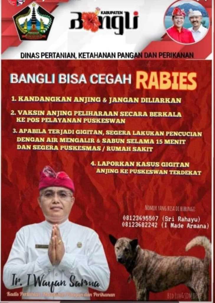 CEGAH RABIES KABUPATEN BANGLI GENCAR HIMBAU MASYARAKAT UNTUK WASPADA