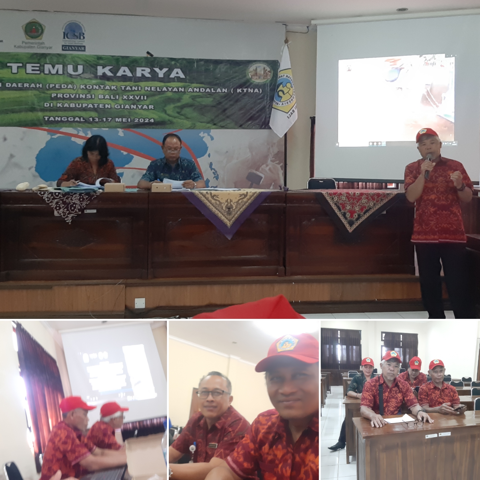 KONTINGEN BANGLI PAPARKAN MODIFIKASI TRAKTOR ROTARY HINGGA MENGHASILKAN BEDENGAN PADA AJANG LOMBA TEMU KARYA KEGIATAN PEDA KTNA KE XVII 2024 PROV.BALI 